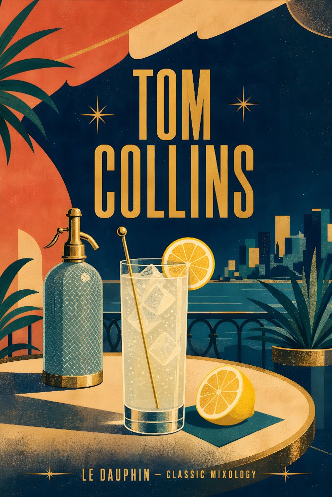 Tom Collins — Tall & Bright by Fab Posters
