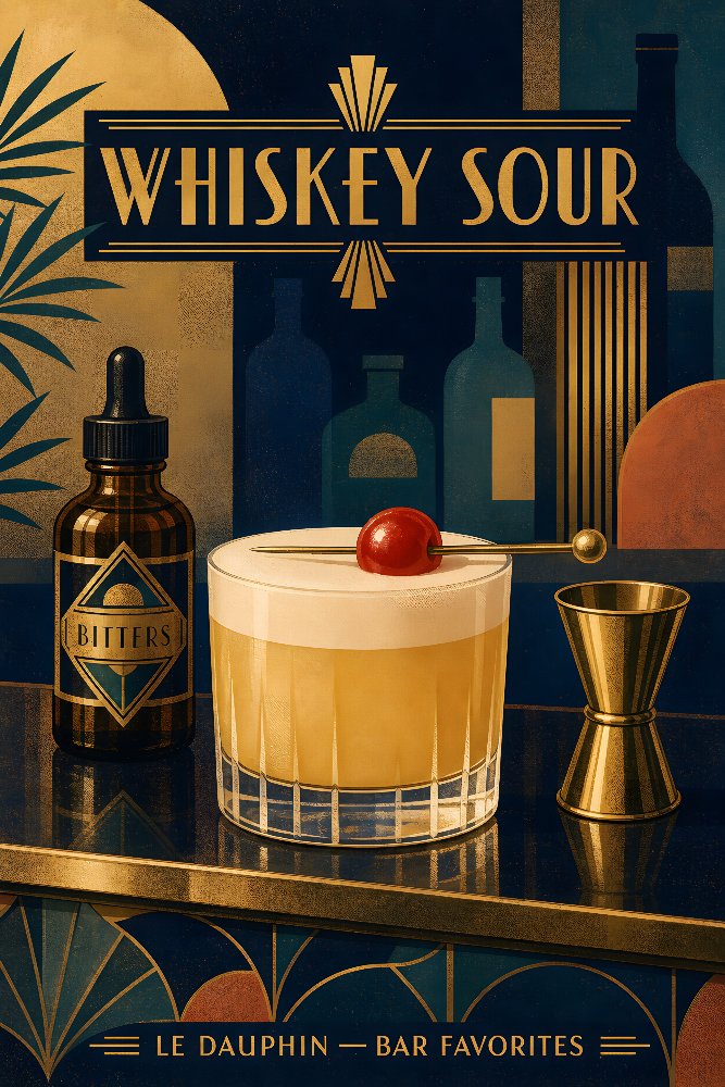Whiskey Sour — Velvet Foam by Fab Posters