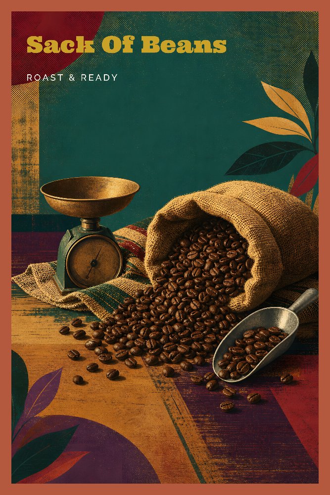 Coffeehouse Moments — Green & Brown by Fab Posters