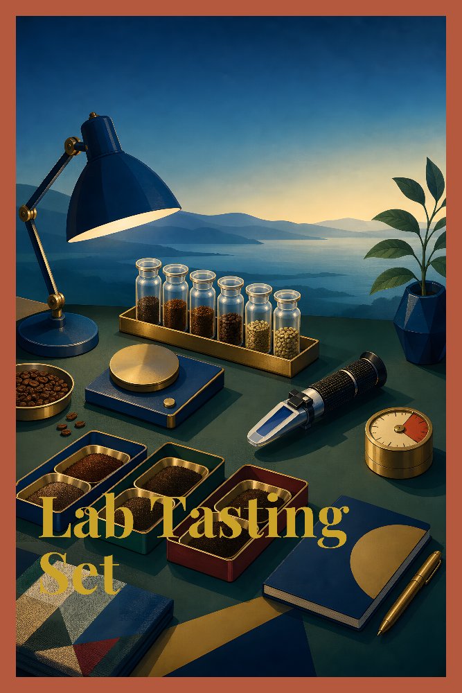 Coffeehouse Moments — Lab Tasting Set by Fab Posters