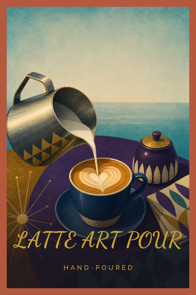 Coffeehouse Moments — Pour & Pattern by Fab Posters