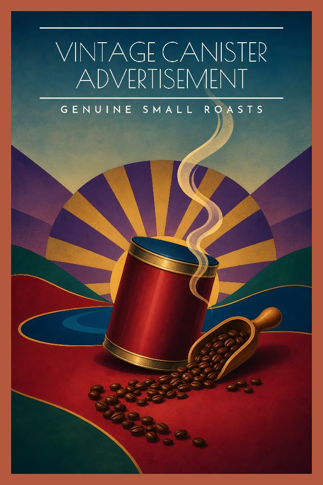 Coffeehouse Moments — Sunburst Blend Can by Fab Posters