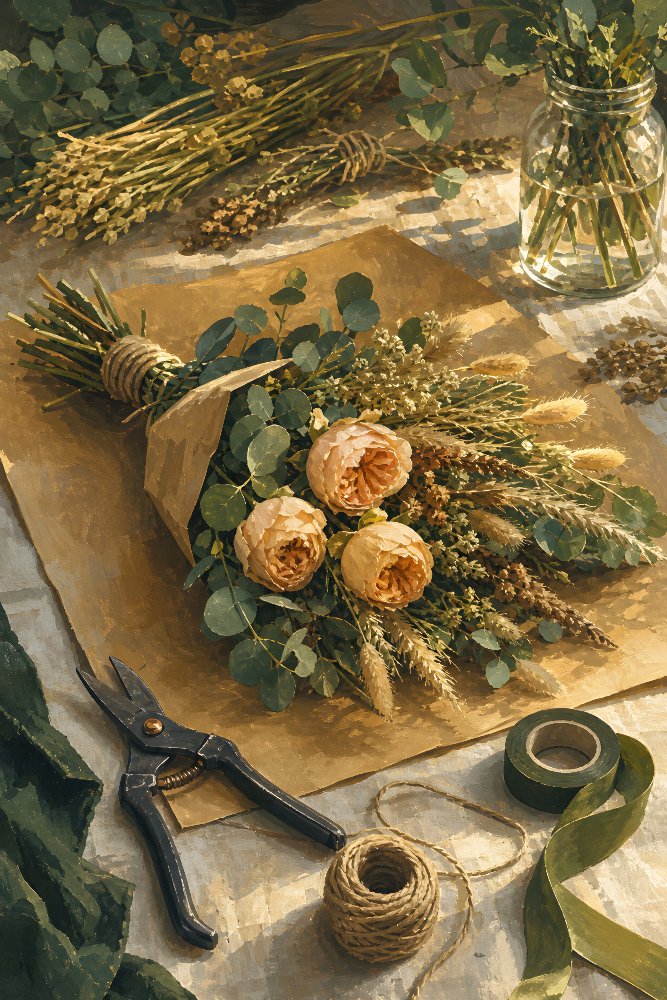 Handmade Hobbies — Wrapped Bouquet by Fab Posters