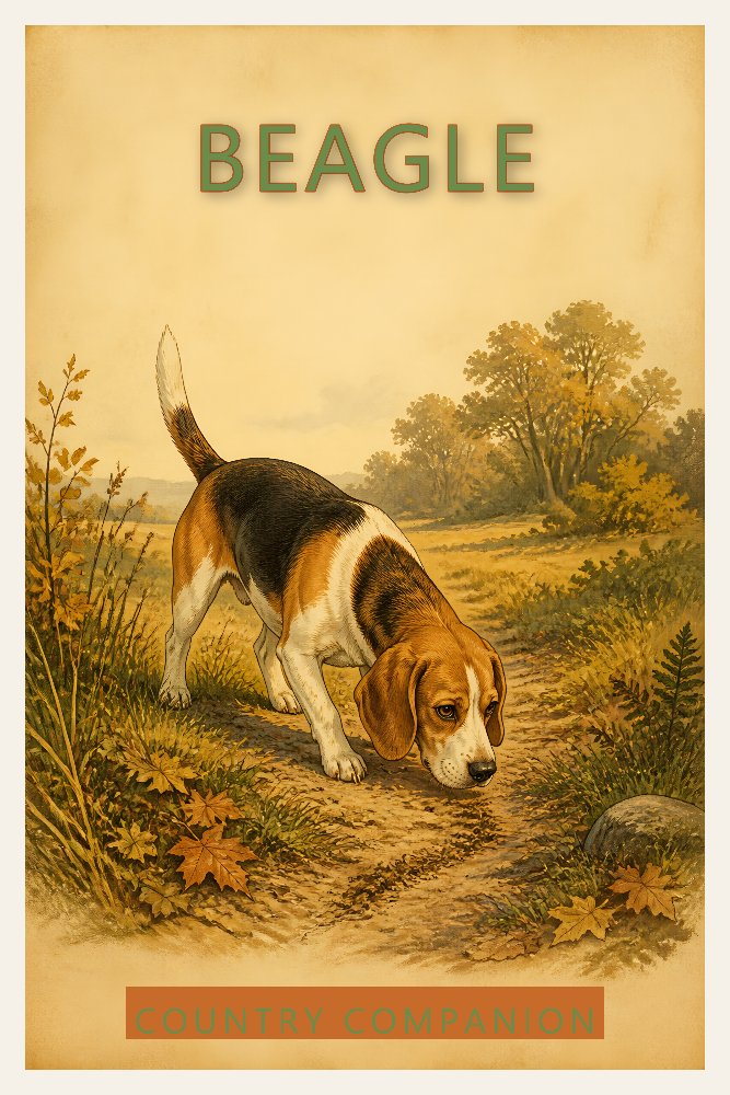 Beagle — Trail Sniffer by Fab Posters
