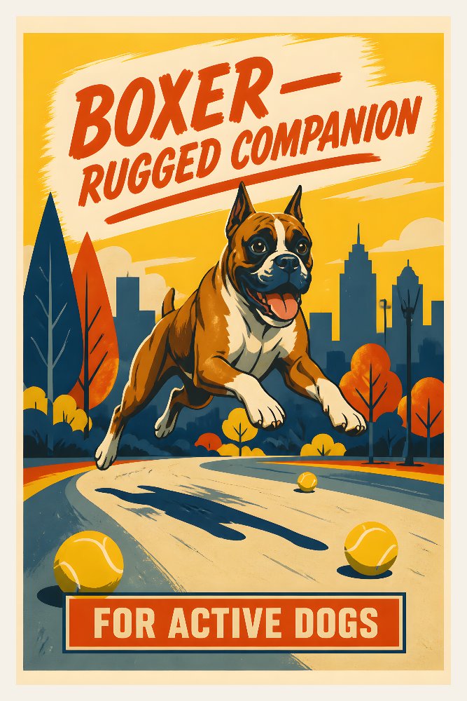 Boxer Ad Poster by Fab Posters