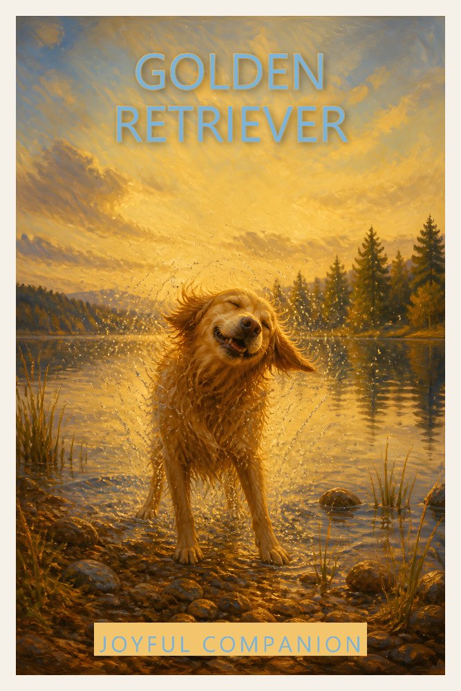 Golden Retriever — Golden Summer by Fab Posters