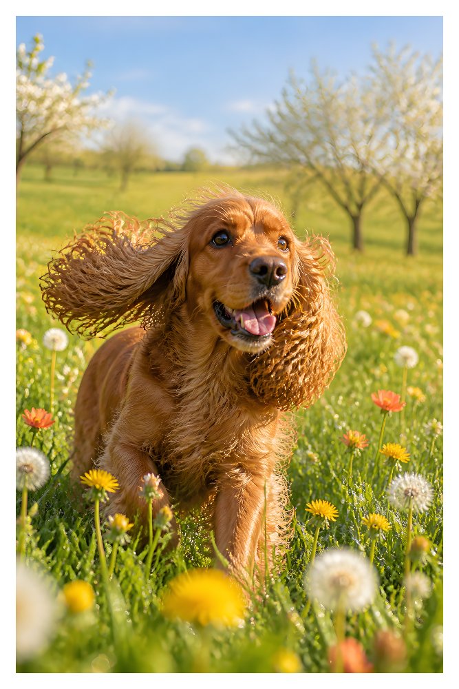 Cocker Spaniel — Meadow Morning Cocker by Fab Posters