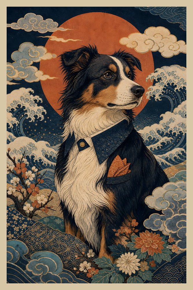Dapper Dog — Evening Tail by Fab Posters