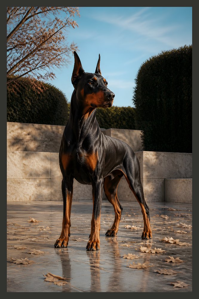 Doberman Pinscher — Regal Doberman Study by Fab Posters