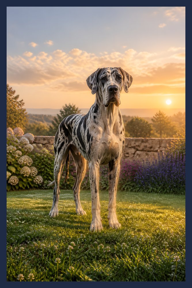 Great Dane — Morning Giant Dane by Fab Posters