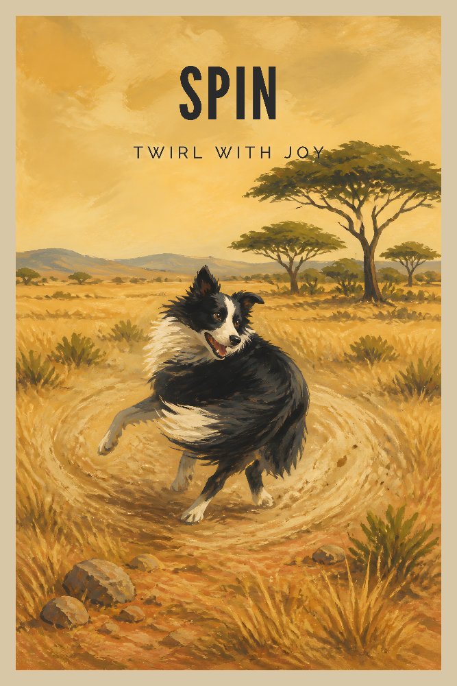 Savanna Spin by Fab Posters