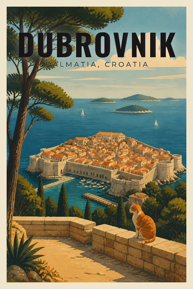 Dubrovnik Overlook by Fab Posters