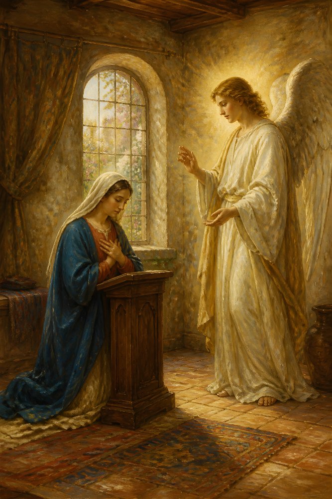 Golden Annunciation by Fab Posters
