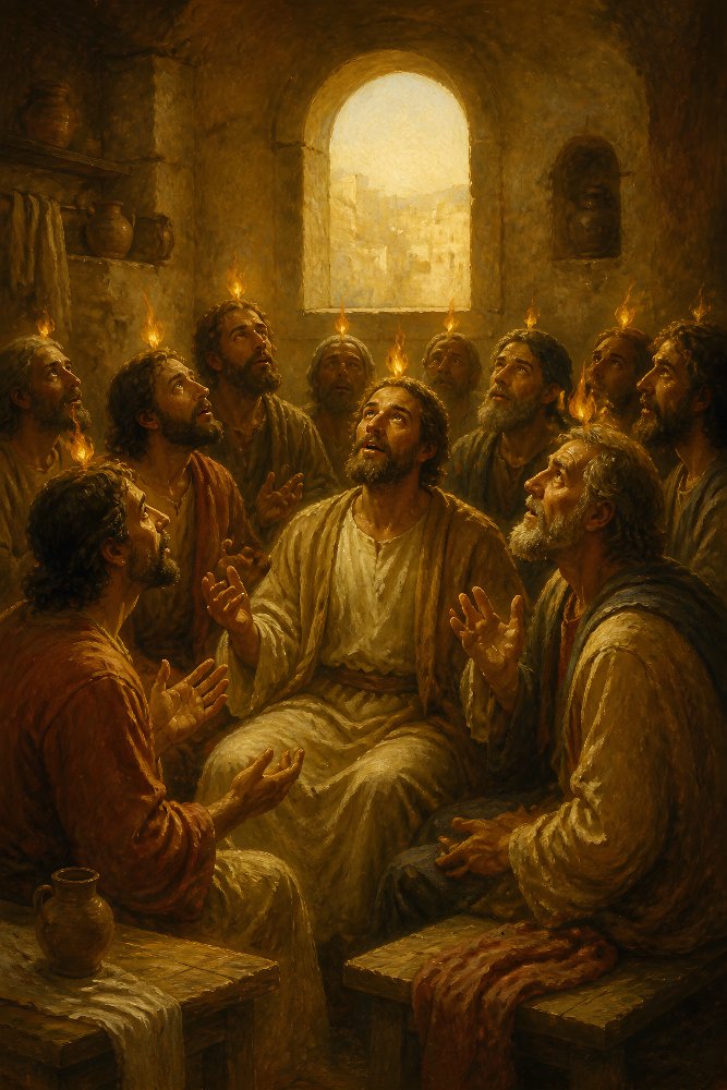 Pentecost — Tongues of Light by Fab Posters