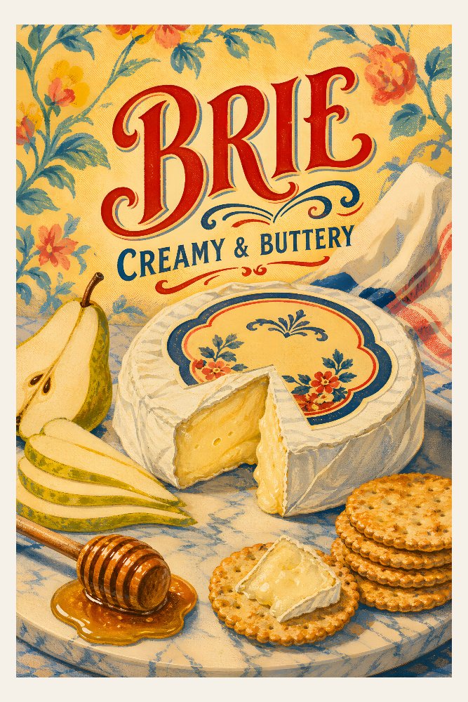 Brie Round by Fab Posters