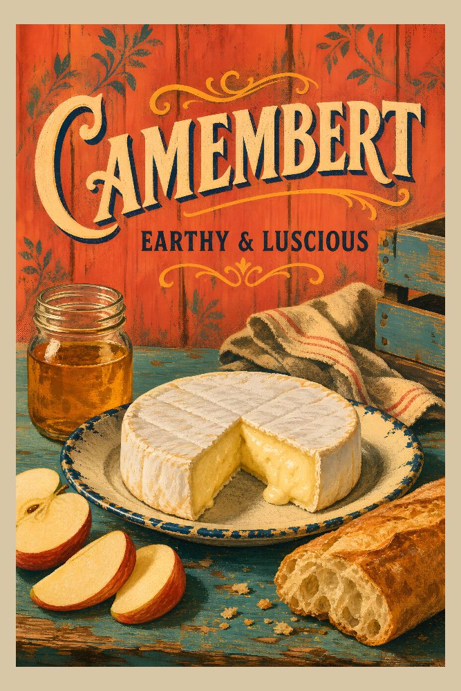Camembert Wheel by Fab Posters