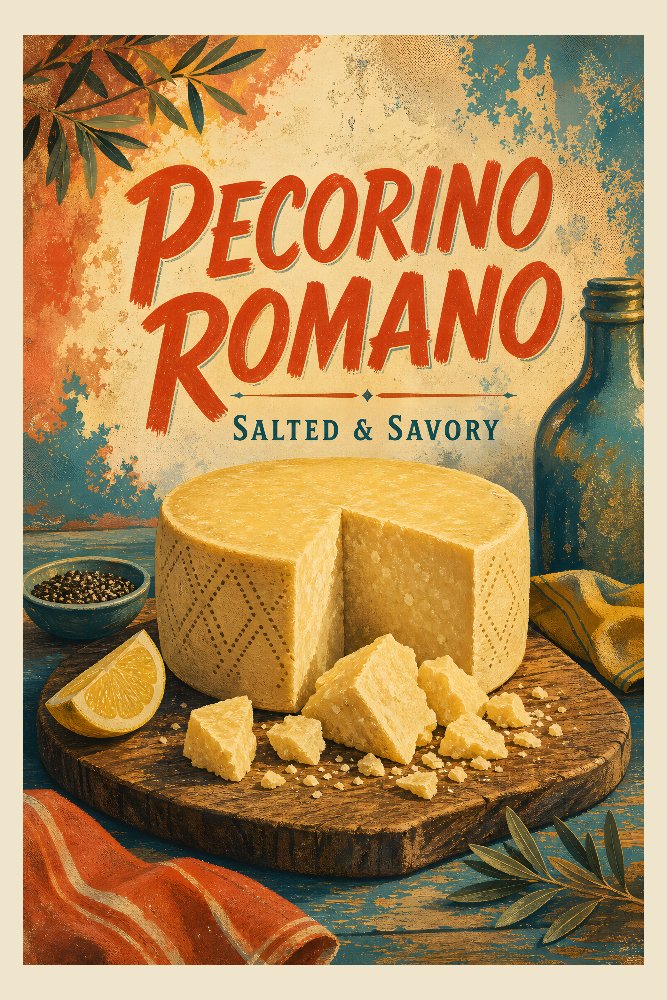 Pecorino Romano — Roman Pecorino Round by Fab Posters