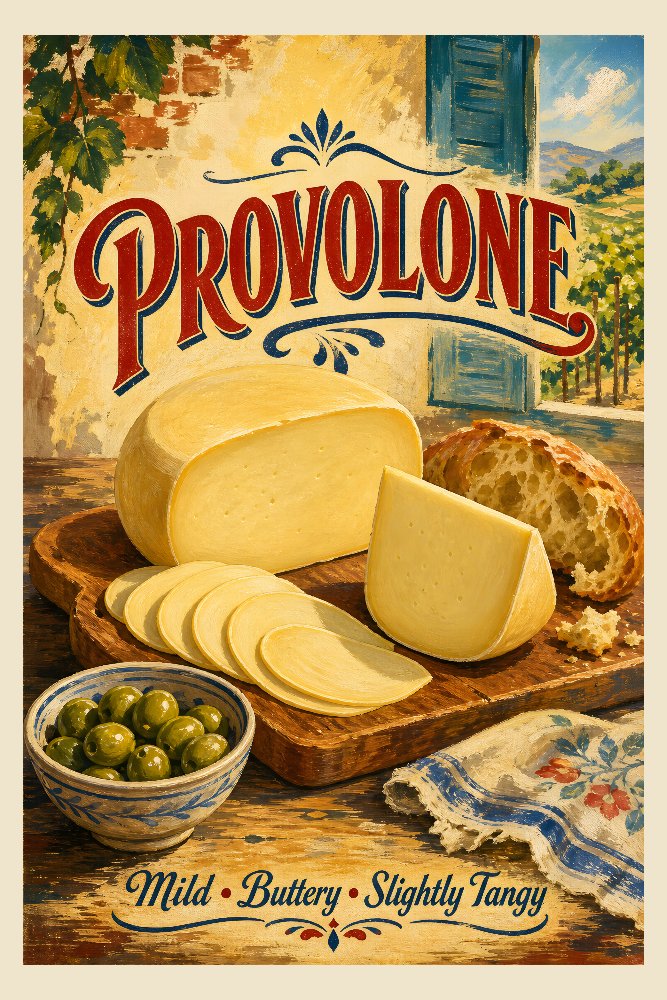 Provolone on Oak by Fab Posters