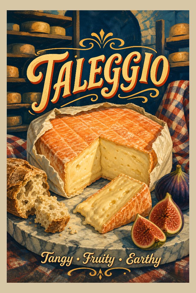 Taleggio Wrapped Wheel by Fab Posters
