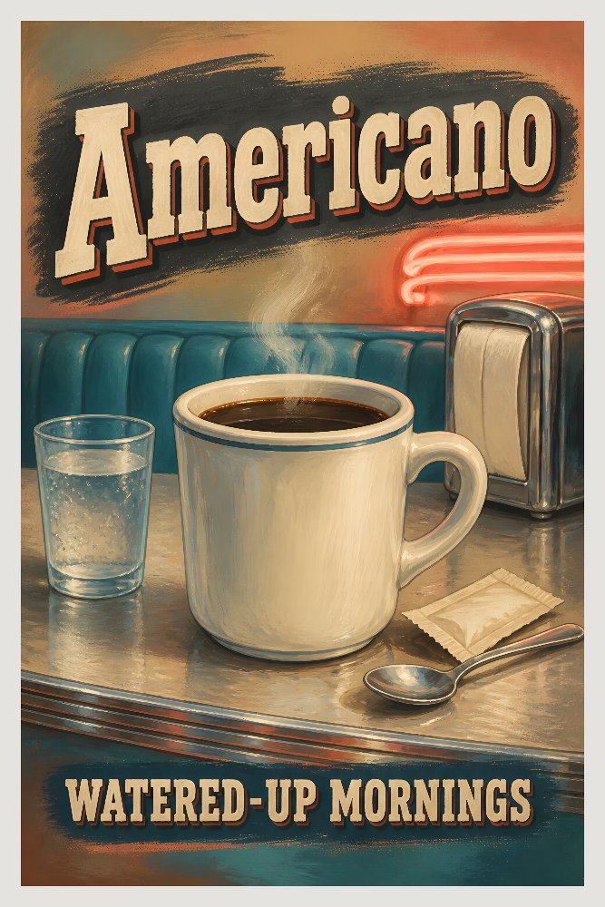 Diner Americano by Fab Posters
