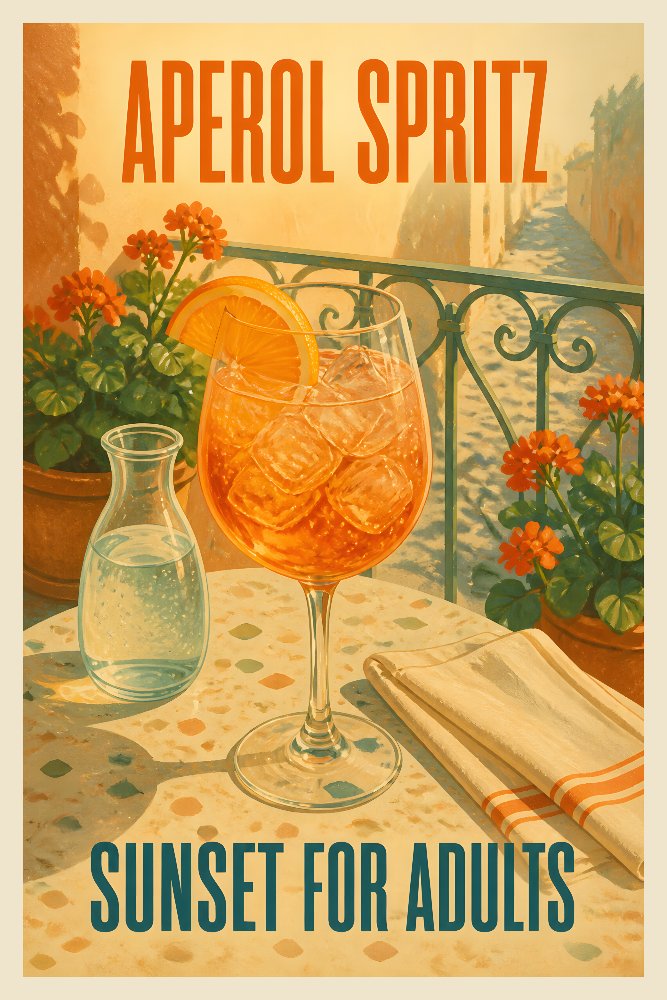 Aperol Spritz — Sunlit Spritz by Fab Posters