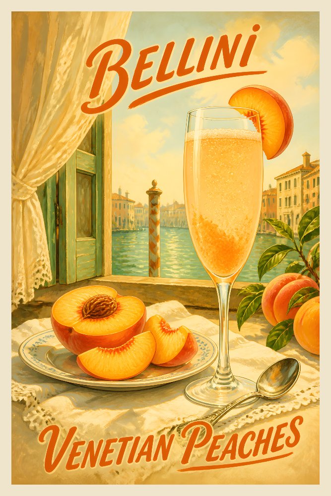 Bellini — Peach Fizz by Fab Posters