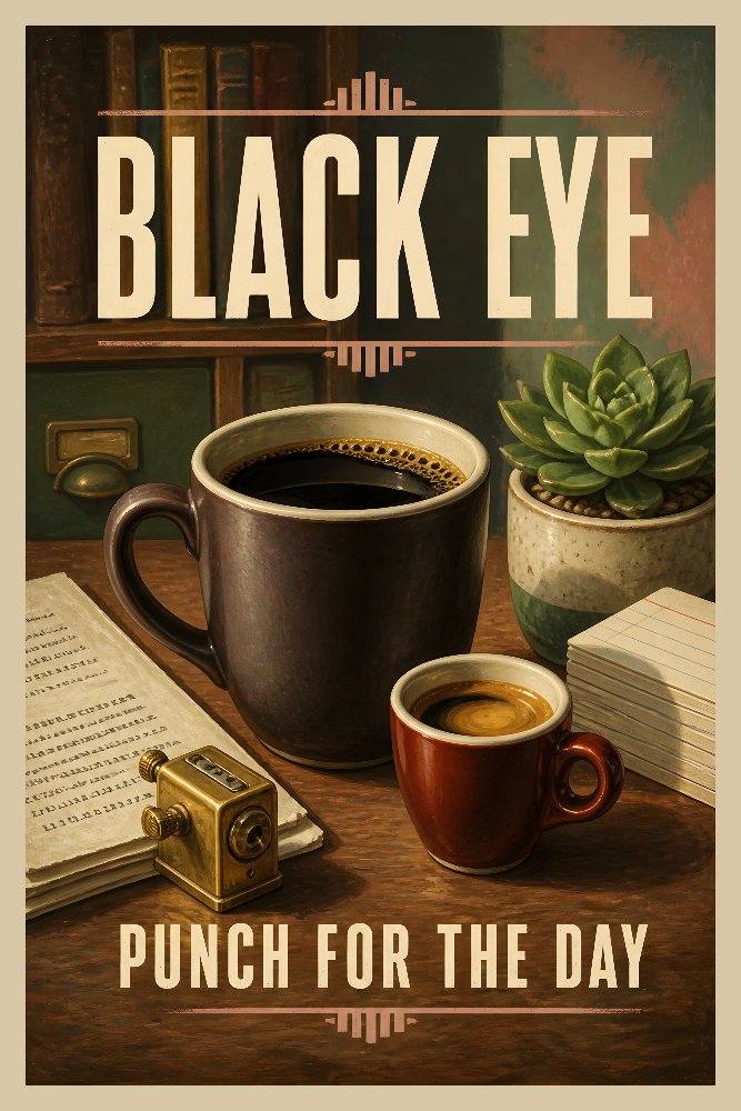 Black Eye Bold by Fab Posters