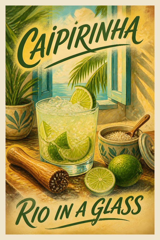 Caipirinha — Brazilian Lime by Fab Posters