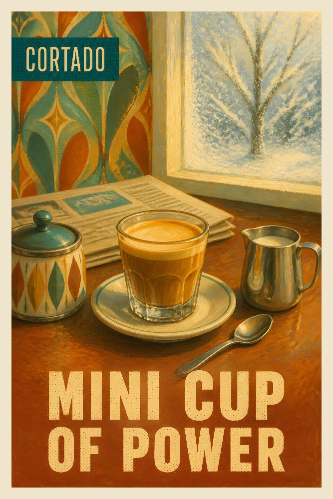 Mini Cortado by Fab Posters