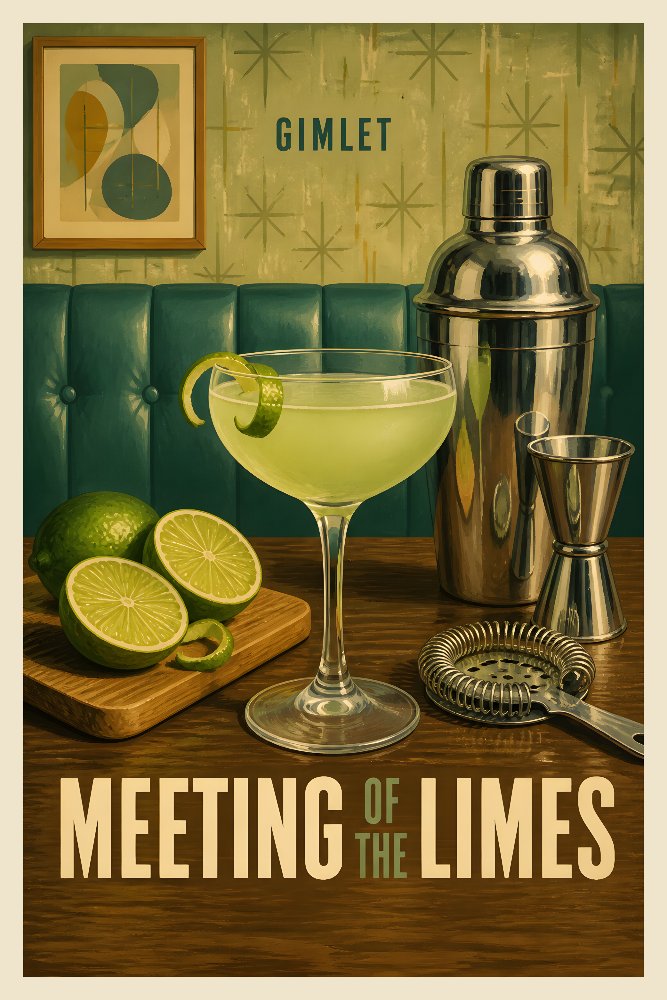 Gimlet — Boardroom Limes by Fab Posters