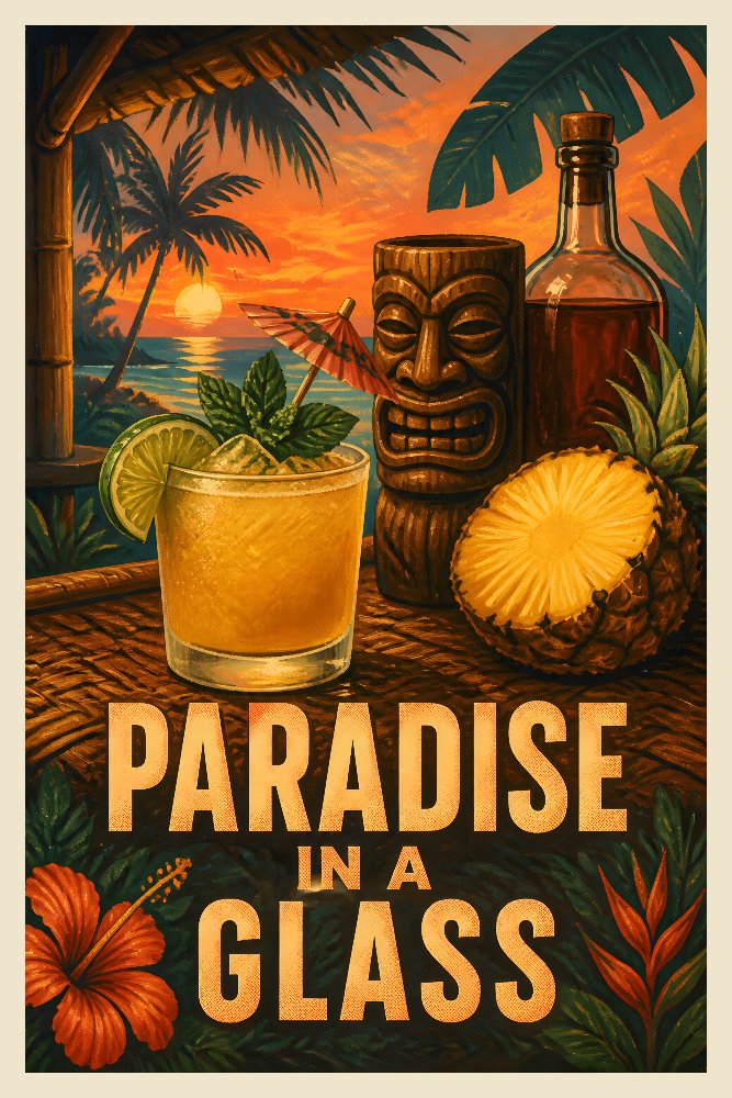 Mai Tai — Paradise in a Glass by Fab Posters