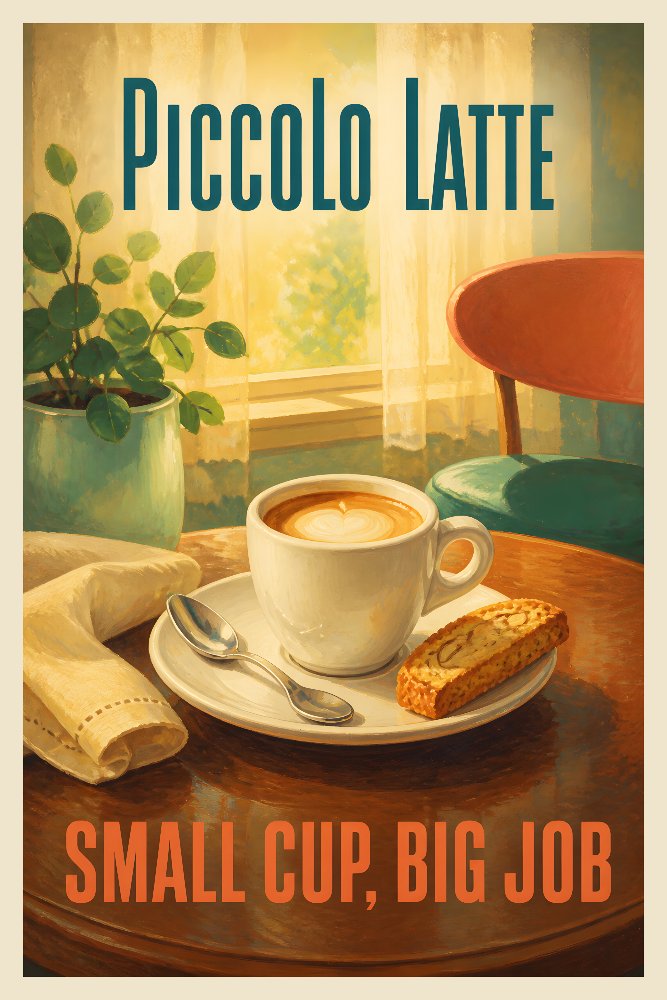 Piccolo Latte — Piccolo Respite by Fab Posters