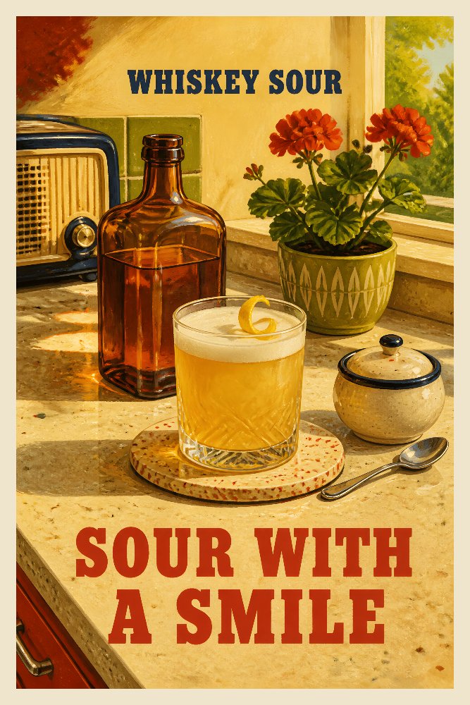 Whiskey Sour — Sour With a Smile by Fab Posters