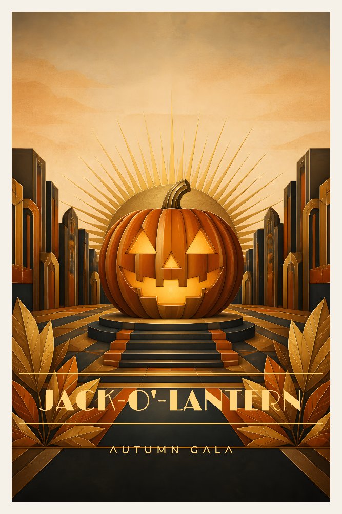Jack-o'-Lantern — Gilded Jack by Fab Posters