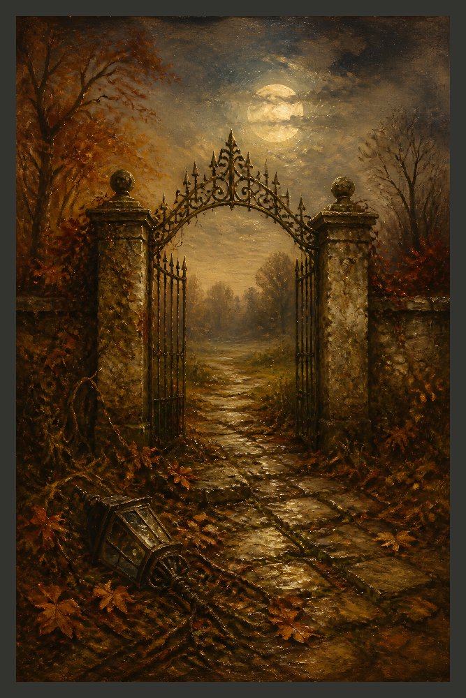 Moonlit Gate by Fab Posters