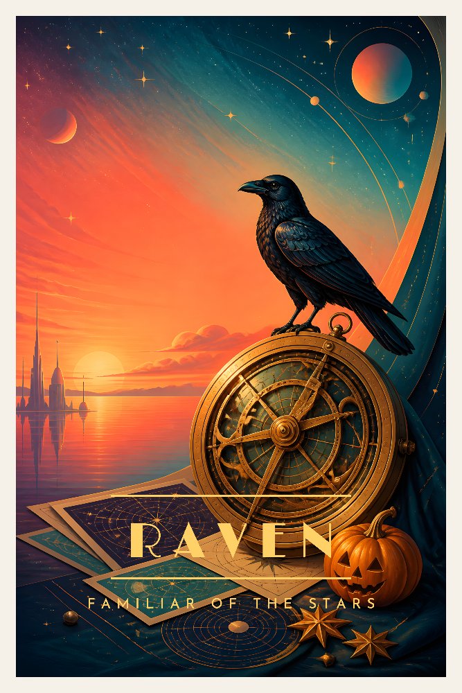 Cosmic Raven by Fab Posters