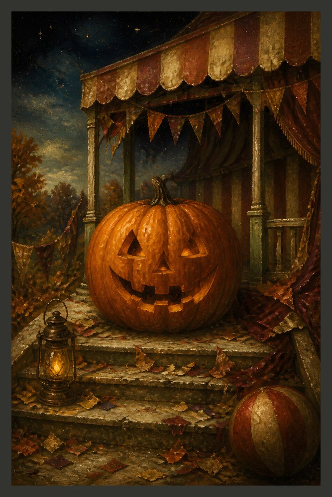 Retro Halloween Poster — Retro All Hallows by Fab Posters