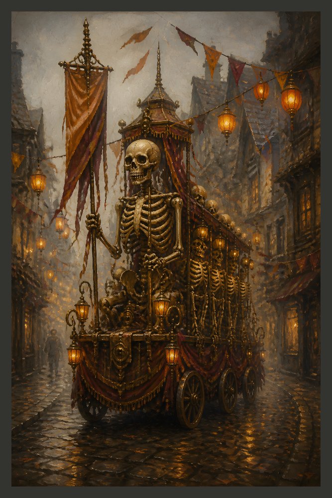 Skeleton Parade — Midnight Procession by Fab Posters
