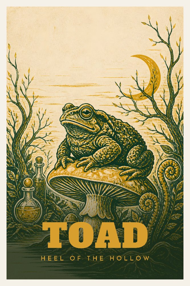 Mud & Moon Toad by Fab Posters