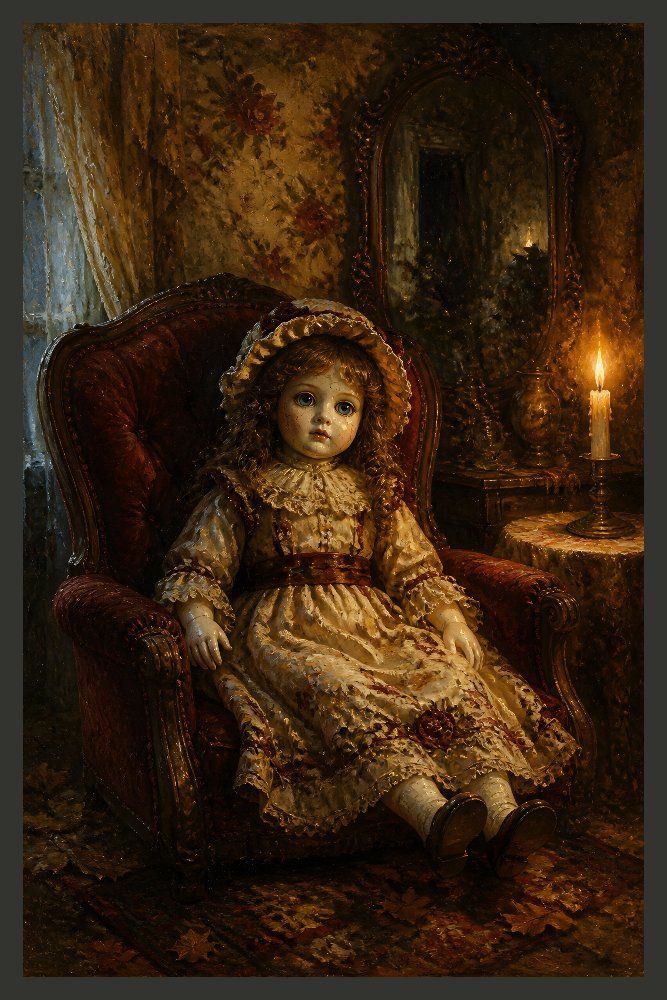 Victorian Doll — Porcelain Heirloom by Fab Posters
