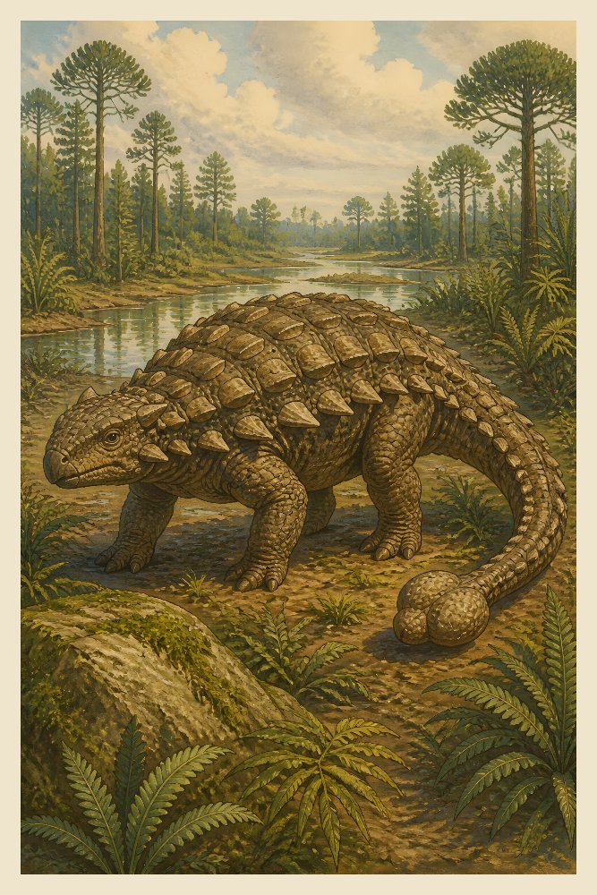 Ankylosaurus Sentinel by Fab Posters