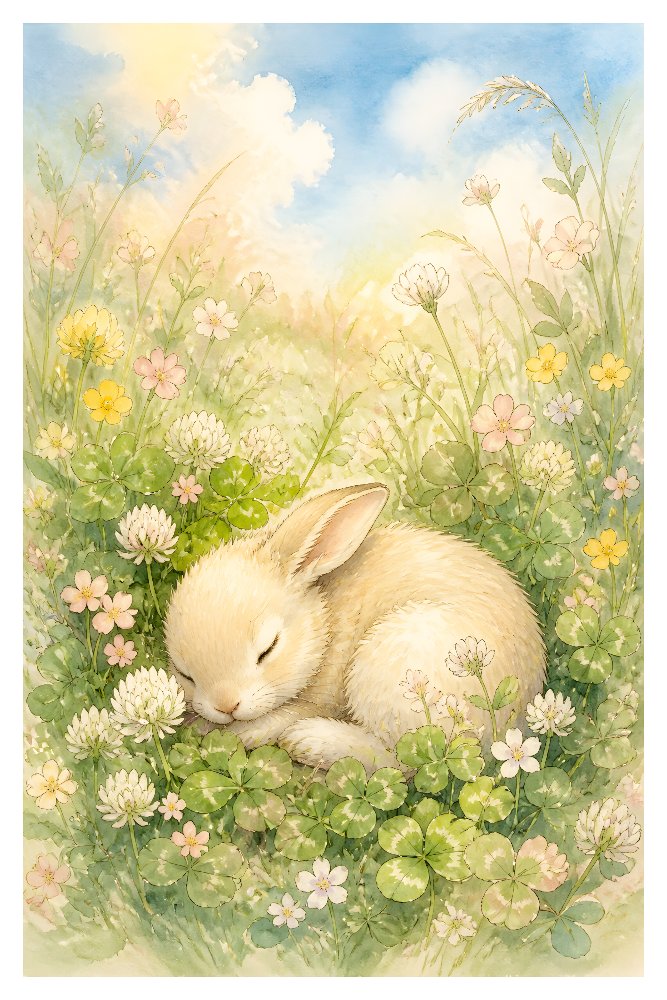 bunny — Meadow Nap by Fab Posters