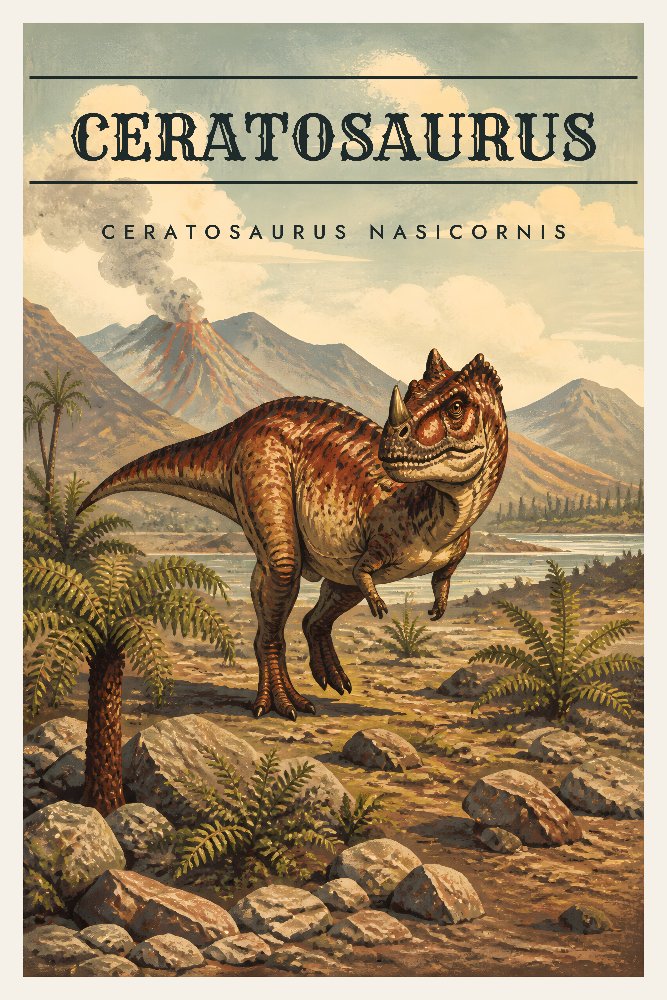 Ceratosaurus Ridge by Fab Posters