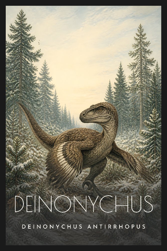 Deinonychus Ambush by Fab Posters