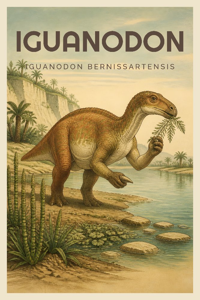 Iguanodon — Thumb-Spike Forager by Fab Posters
