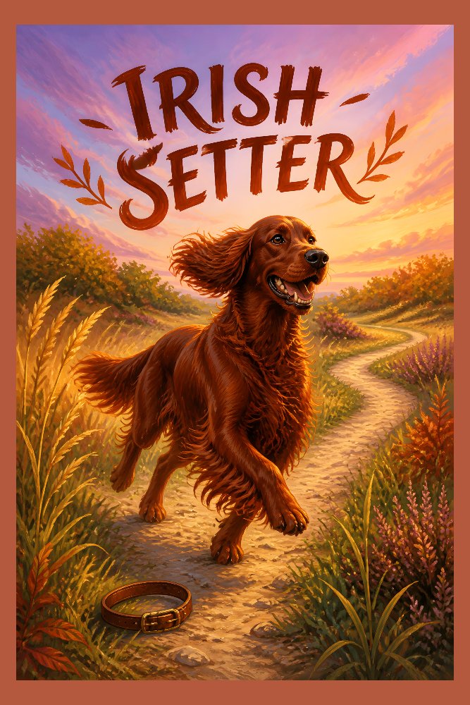 Irish Setter — Red Rover by Fab Posters