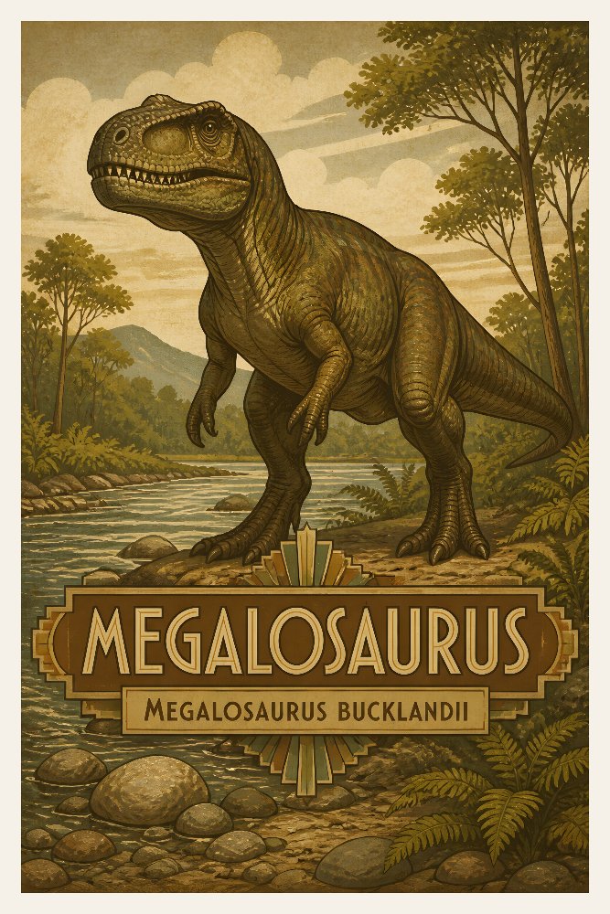 Megalosaurus — First of the Theropods by Fab Posters