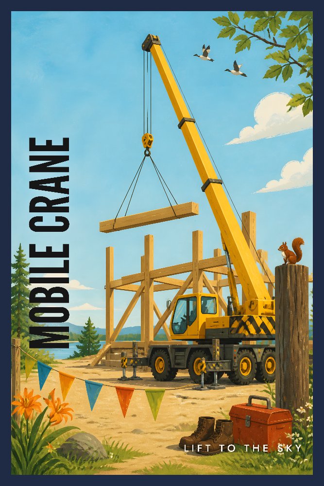 Mobile Crane — Crane Reach by Fab Posters