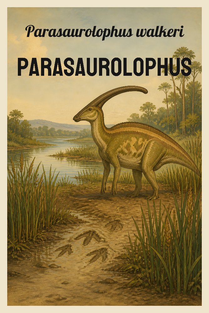 Parasaurolophus — Crested River Singers by Fab Posters