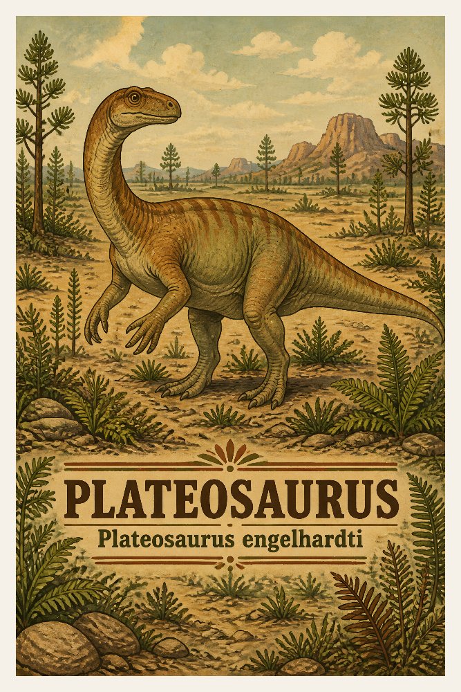 Plateosaurus — Triassic Forager by Fab Posters